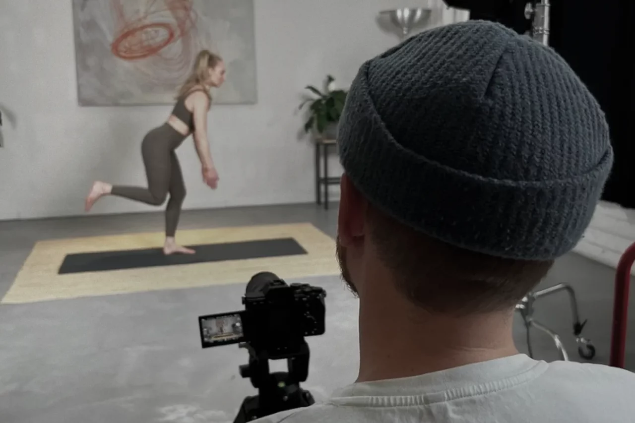 Behind the Scenes beim Dreh von Trainingsvideos für das Portal Cavalance