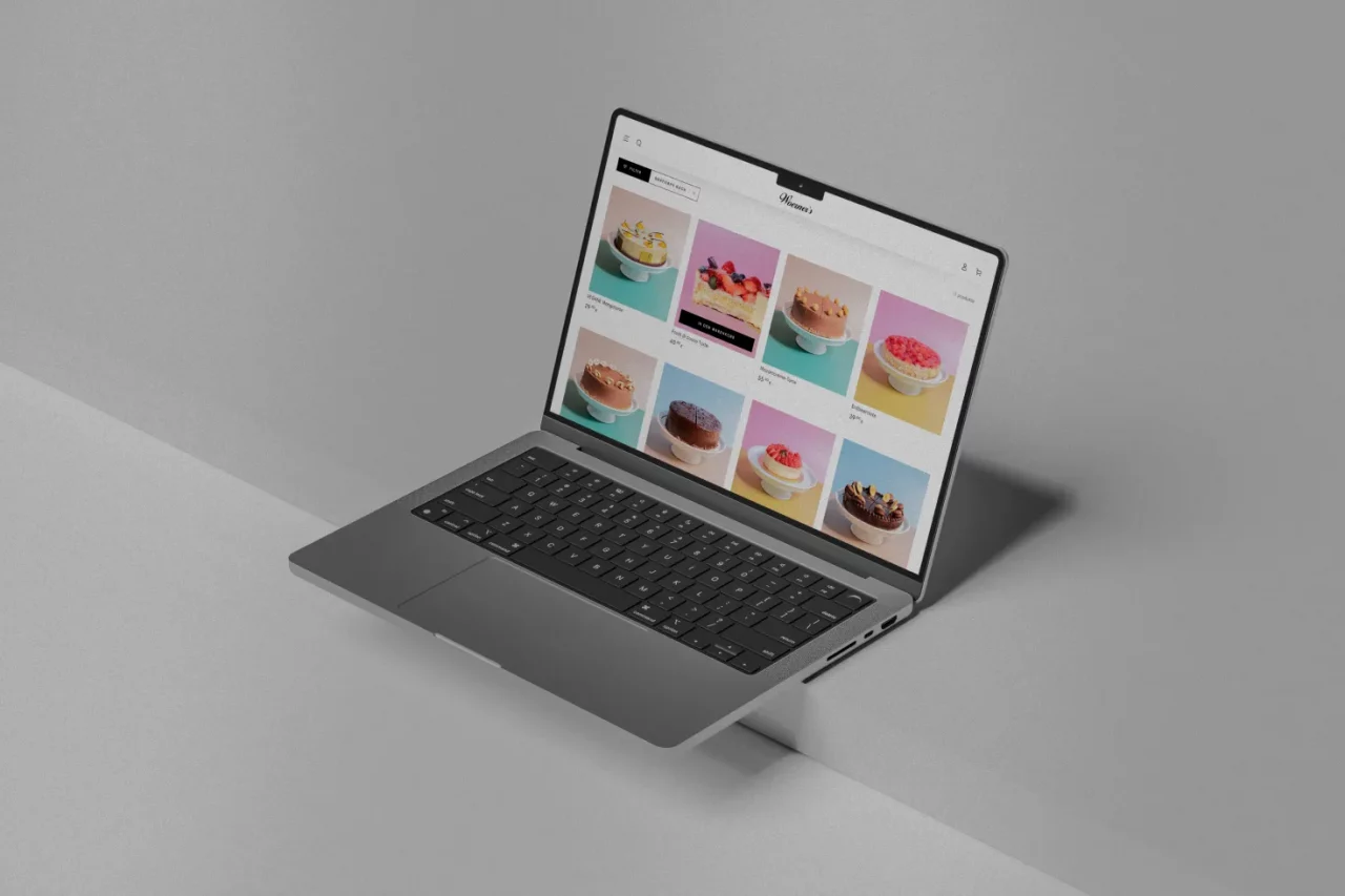 Desktop-Ansicht der Website für Wörners – modernes Screendesign